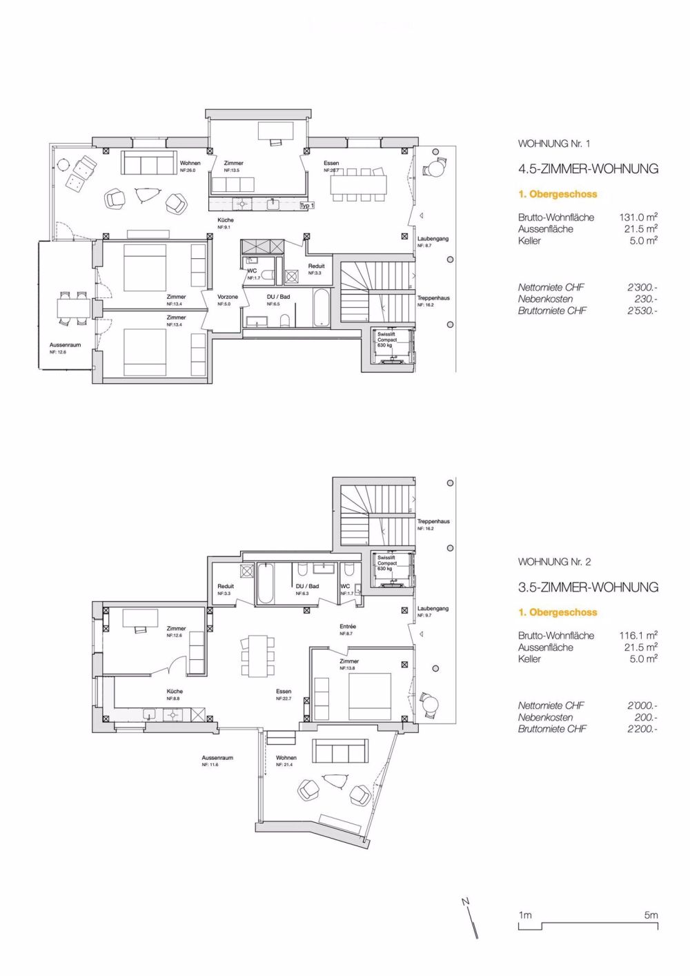 Wohnungen, Neubau mit 5 Wohnungen, Erstvermietung ab 1 September - Bild 3