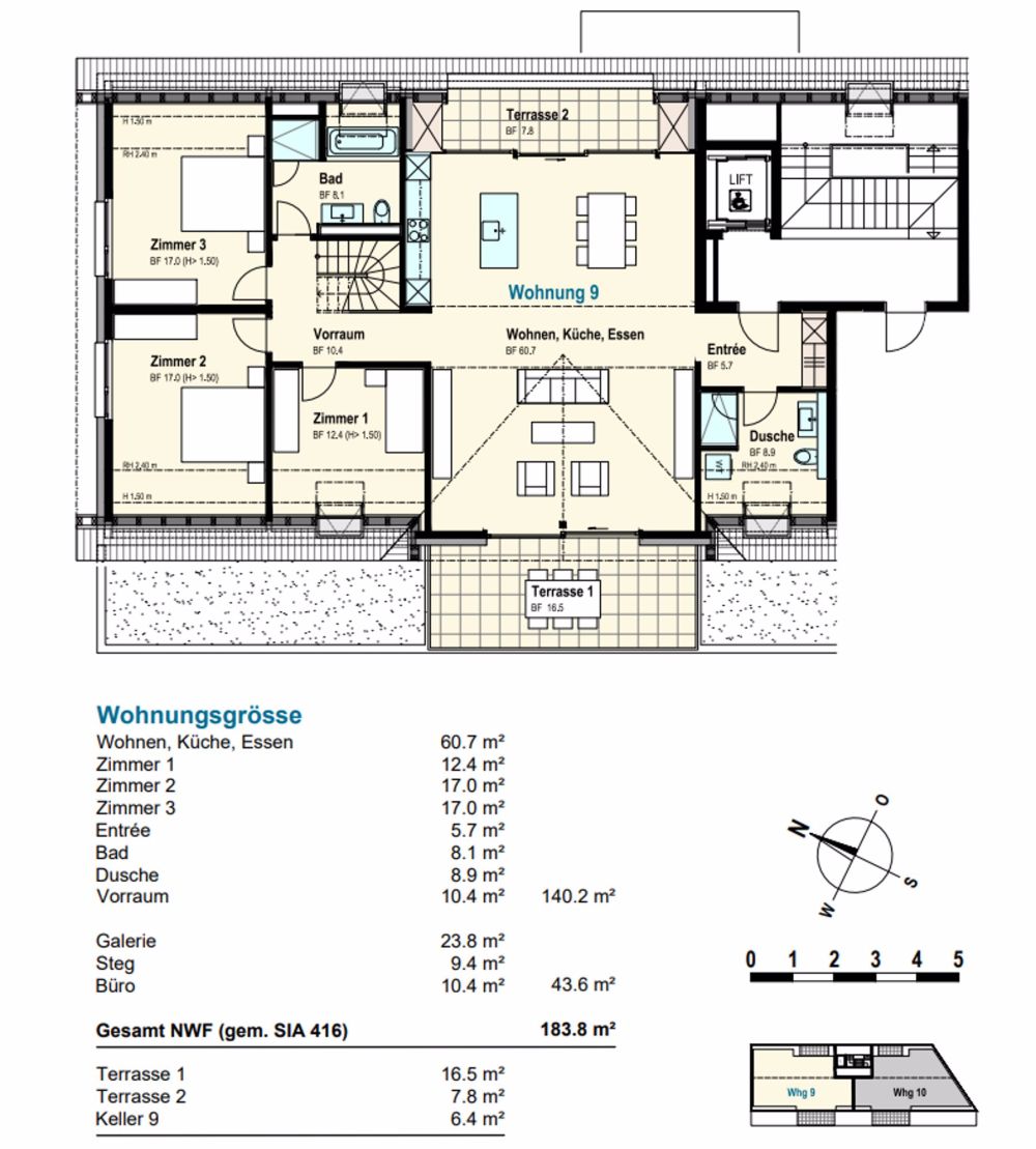 Moderne 6.5-Zimmer-Maisonettewohnung in Schönenwerd - Bild 8