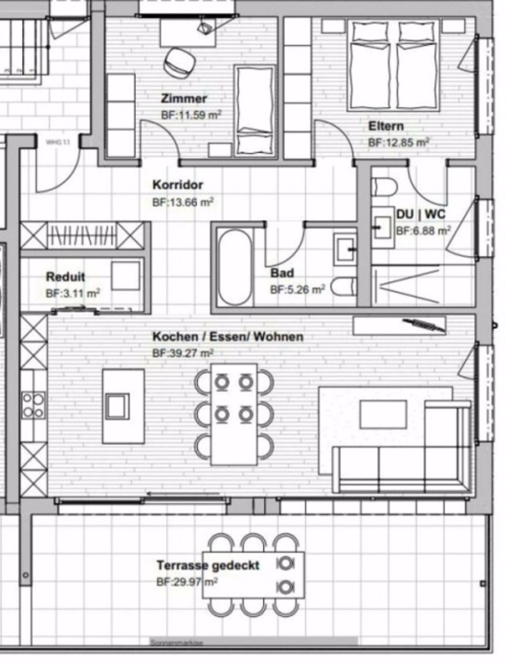 3.5 Room apartment - Bild 1