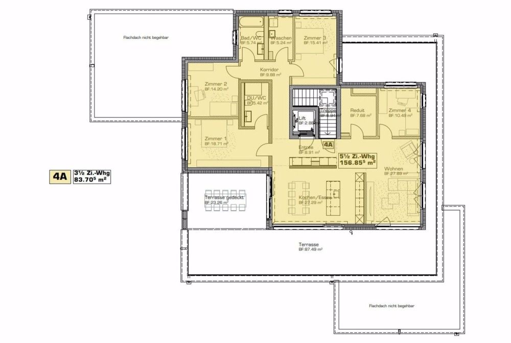 Exklusive 5.5-Zimmer-Attikawohnung mit direktem Liftzugang, See- & Bergsicht - Bild 11