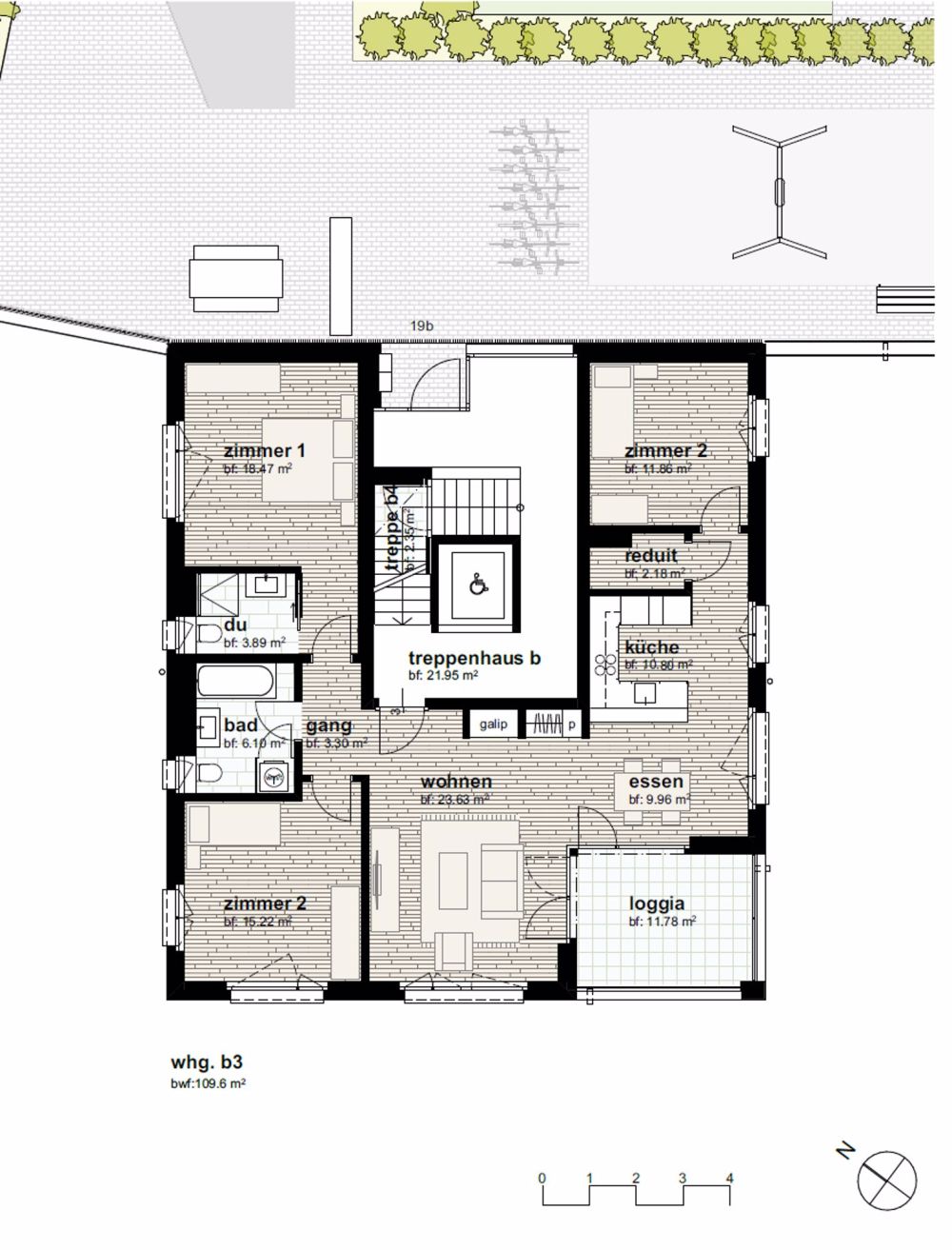 Moderne 4.5-Zimmer-Neubau-Wohnung mit Terrasse in Kaltbrunn - Bild 1