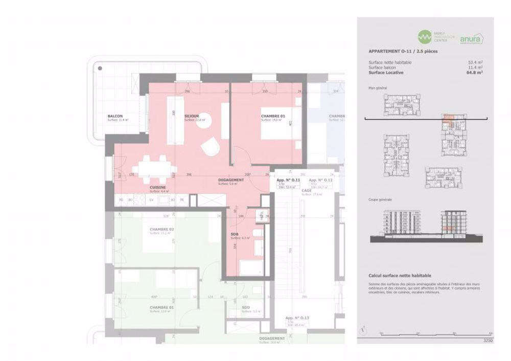 A louer à Prairie 4 - Appartement neuf et de standing de 2.5 pièces au 1er étage ! - Bild 9