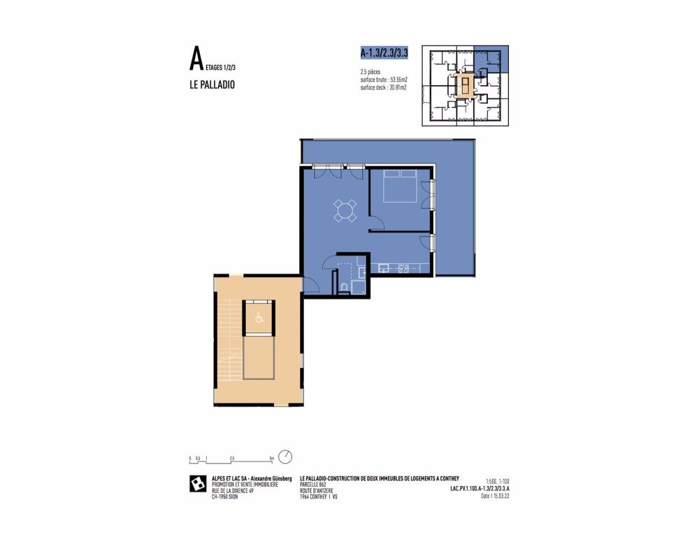 Wohnung 2.5 Zimmer in einer gehobenen Residenz - Bild 1