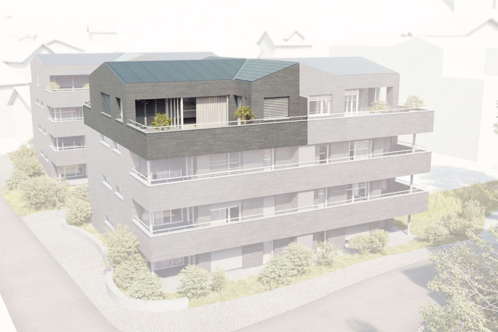 Attika-Wohnung mit Wintergarten & zwei Sonnenterrassen - Aussenansicht