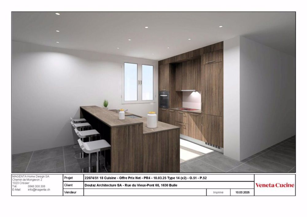 Prairie 4 - 5,5-Zimmer-Attikawohnung - Cuisine synthèse