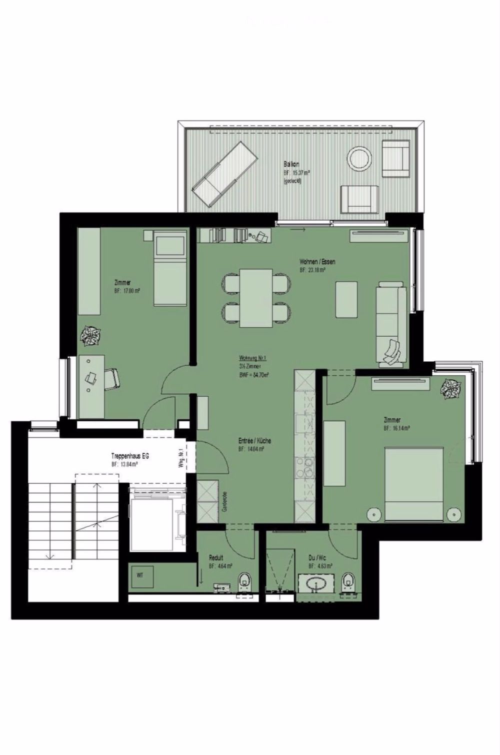 Nachmieter gesucht ? 3.5-Zimmer-Neubauwohnung - Bild 1