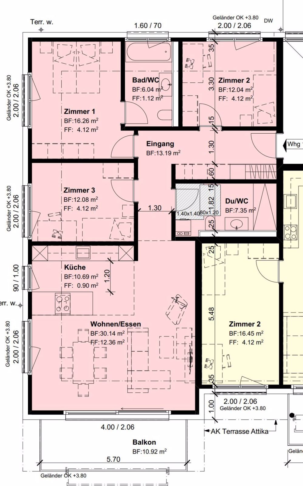 Moderne 4.5-Zimmer-Wohnung in Huttwil für Erstbezug bereit (103) - Bild 5