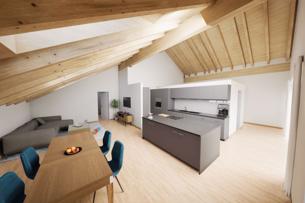 Moderne 4.5-Zimmer-Dachwohnung in Mühlethurnen - Bild 4