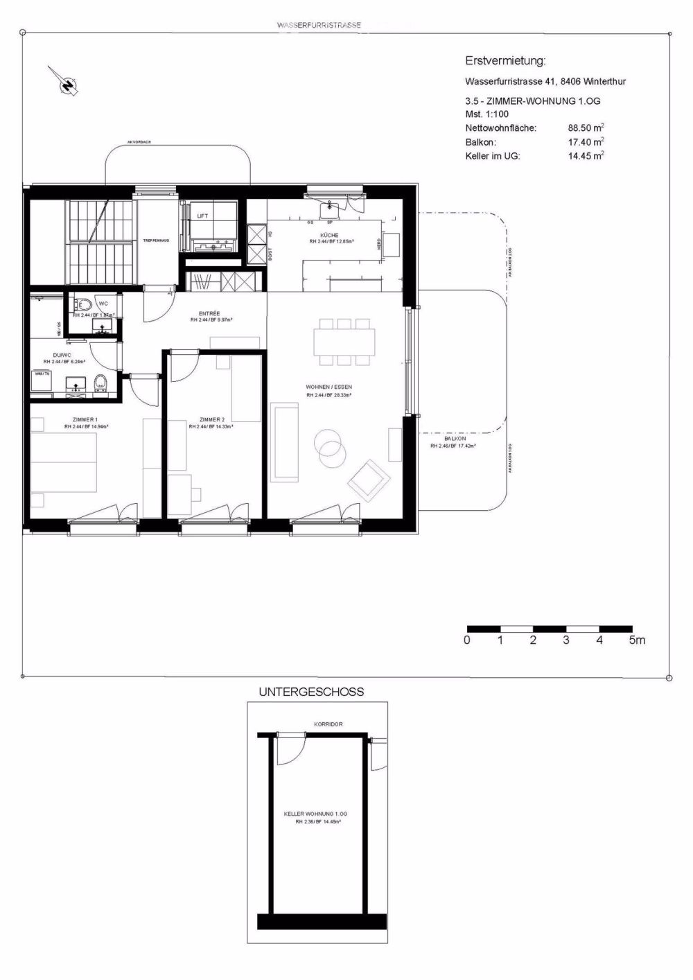 Moderne 3.5-Zimmer-Wohnung in ruhiger Lage – Erstbezug ab September 2025 - Bild 2