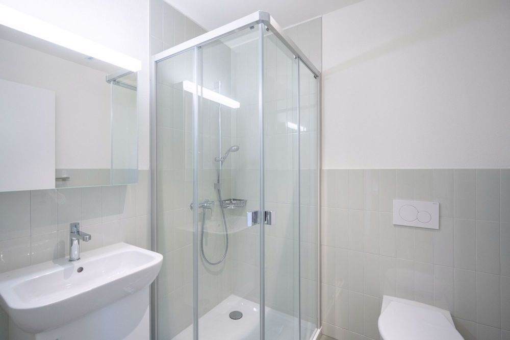 2.5-Zi. Wohnungen im Neubau "Perronimo" in Wil - Dusche/WC