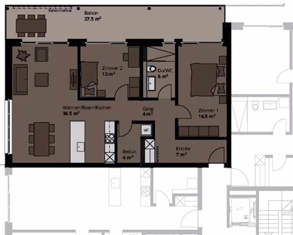 3 ½ Zimmer-Wohnung in Menziken mieten - Bild 12