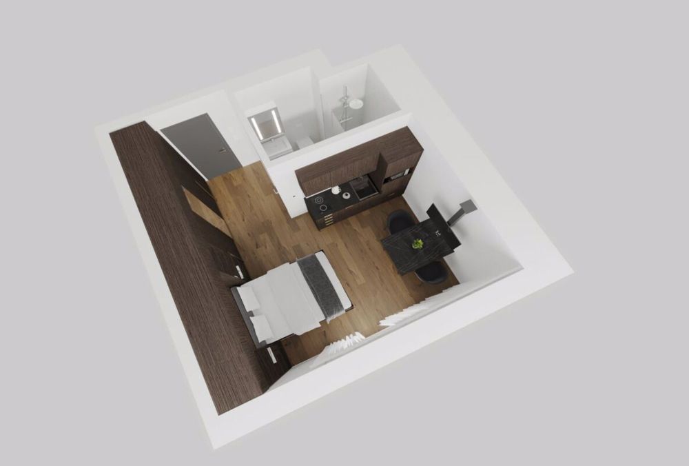 Vollmöbliertes BASIC Apartment - 25 m2 - Bild 3