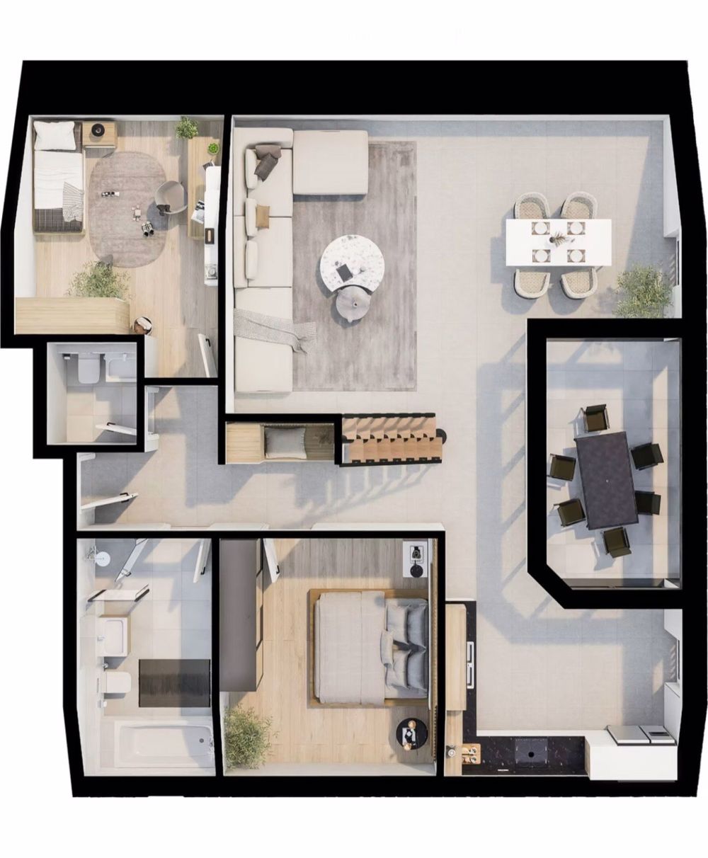 Erstbezug Duplex-/Maisonette-Wohnung in Diessbach b. Büren - Bild 2