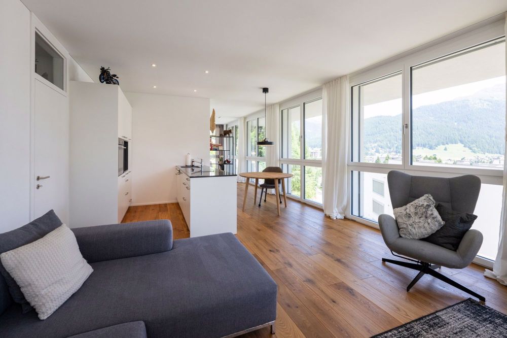 Moderne 3-Zimmer-Wohnung mit atemberaubendem Bergblick in Davos Platz - Bild 7