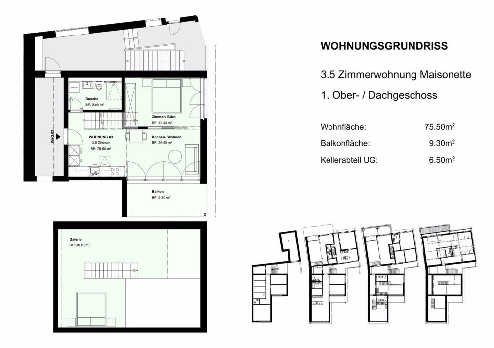 Neubau-Maisonettewohnung mit Galerie - Bild 2