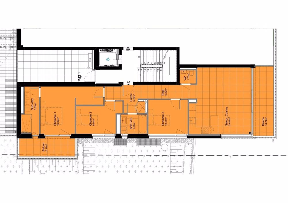 Appartement NEUF - 4 pièces au rez supérieur (Lot A04, plan en orange) - Bild 4