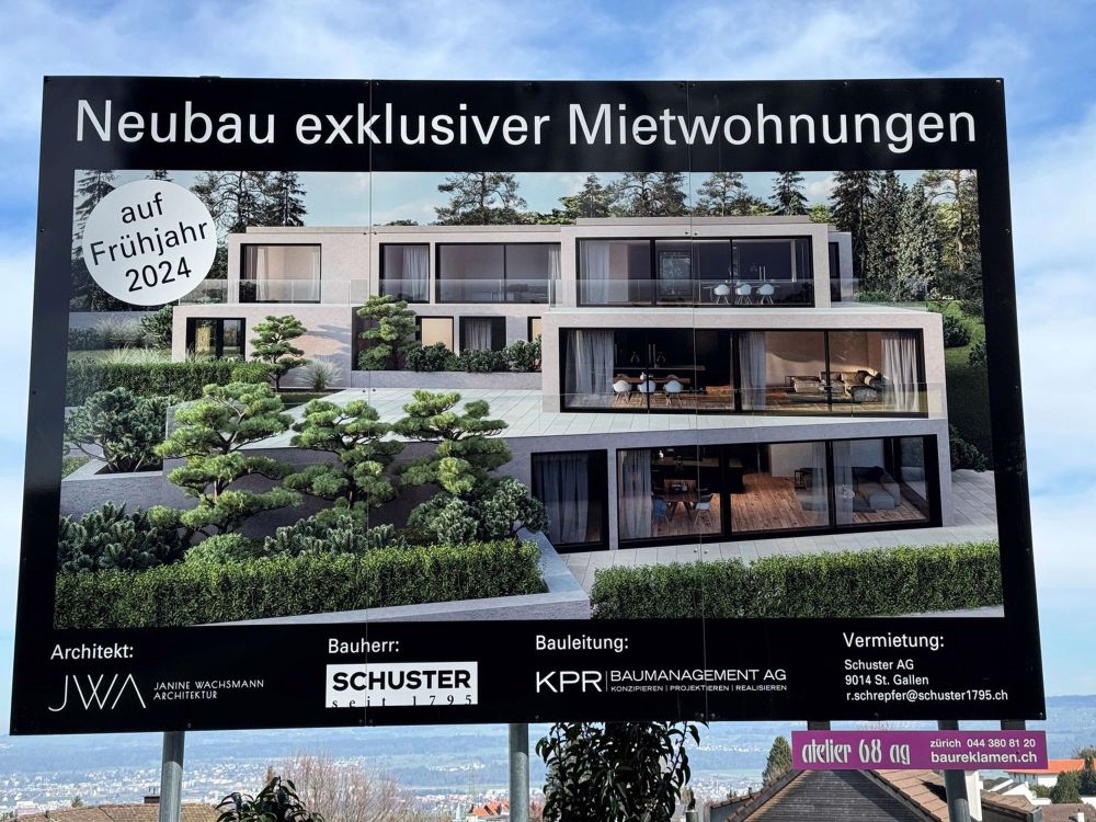 NEUBAUWOHNUNG - 3.5 Zimmer-Wohnung - sehr grosszügig und mit toller Aussicht und Ruhe - Bild 1