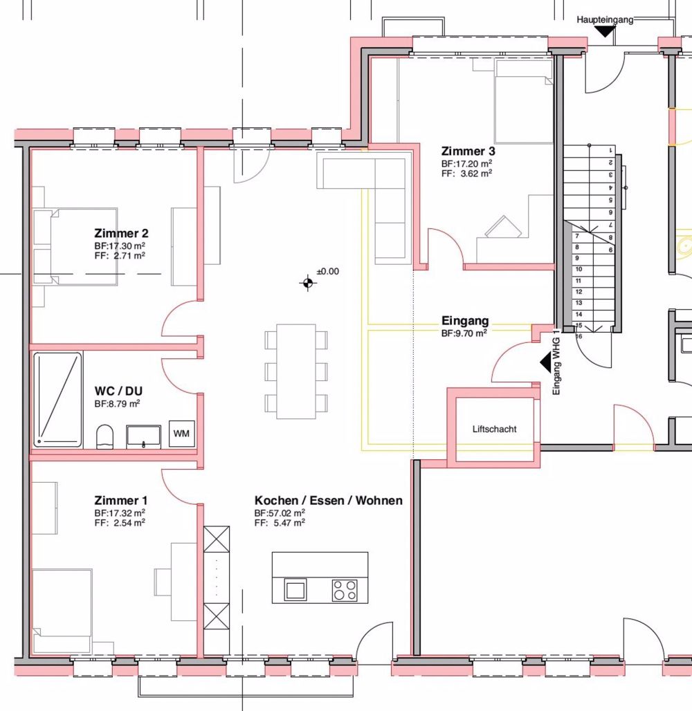 Frisch renovierte grossräumige Familienwohnung - Bild 2
