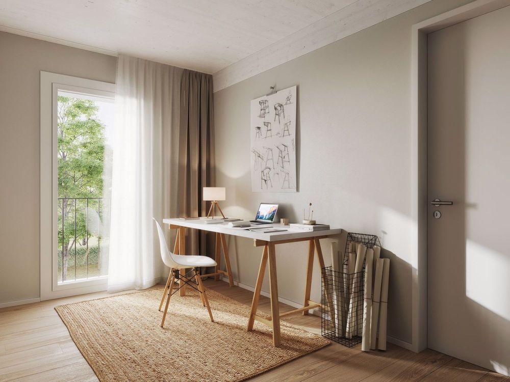 Ihr Eigenheim am Reusskanal - Häuser am Fähriweg, Buchrain - Kreativität und Fokus richten Sie im Vorplatz im Obergeschoss Ihr Home Office ein