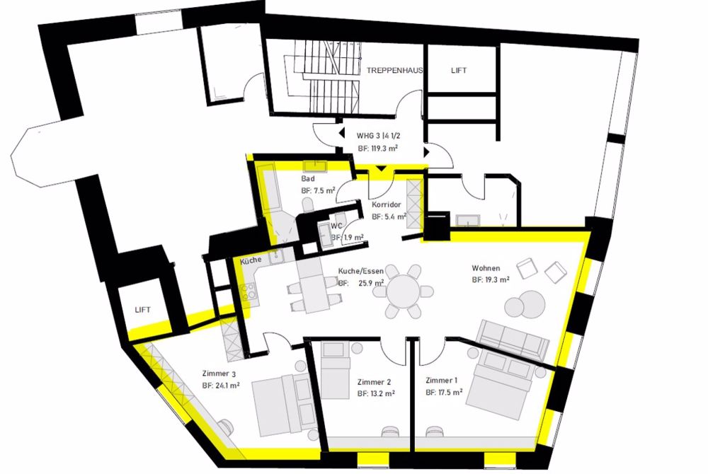 Exklusive, möblierte Wohnung im Herzen von Bremgarten (AG) - Bild 2