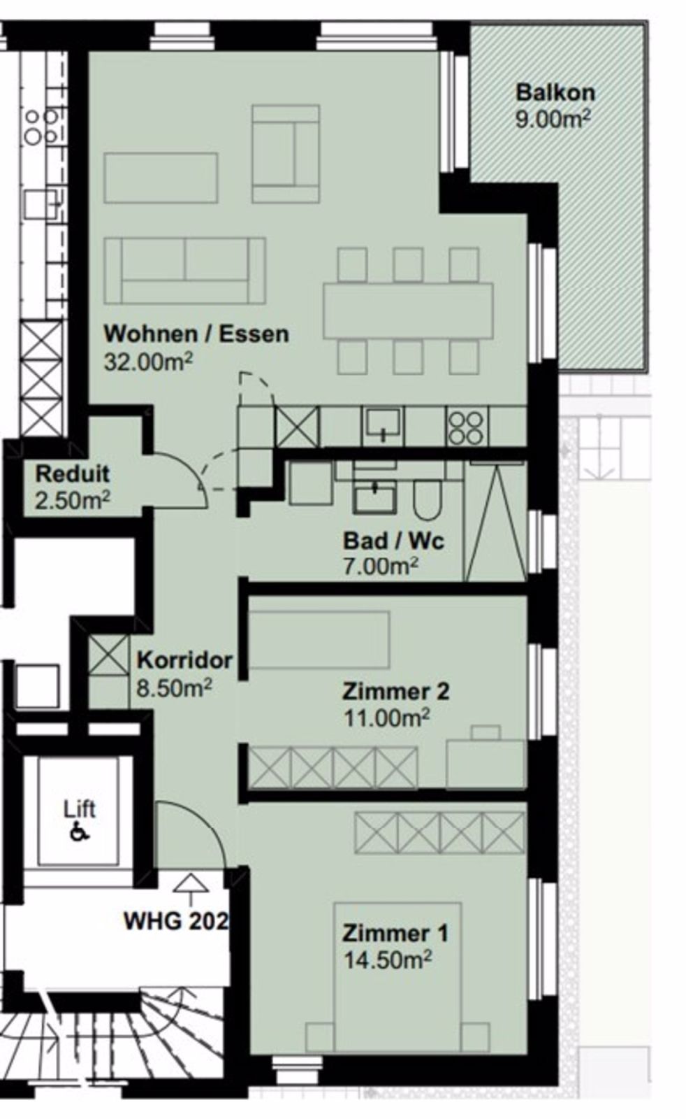 Erstvermietung in Winterthur-Seen - Grundriss