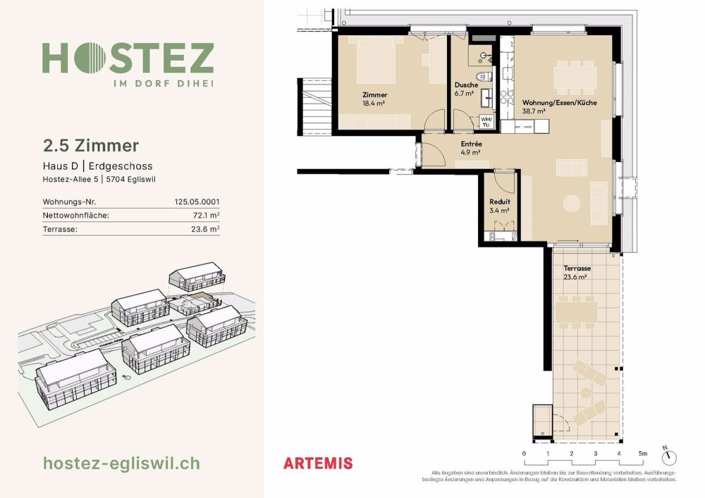 Erstvermietung Überbauung Hostez - im Dorf dihei - Bild 5
