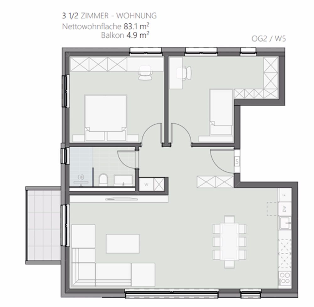 Modern, gemütlich & top gelegen: 3.5-Zi-Wohnung im Herzen von Sursee - Bild 7