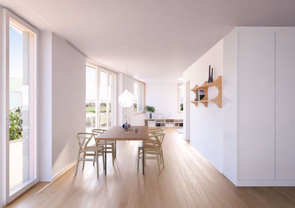 Letzte Attikawohnung - Wohnen im Einklang mit der Natur - Essbereich