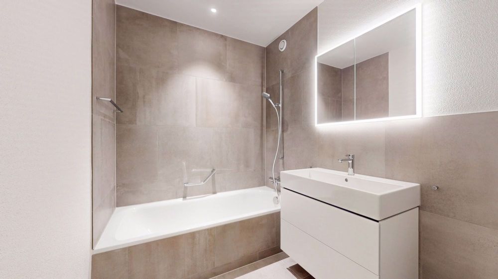 Erstvermietung - 3.5-Zimmerwohnung mit Stil - Badezimmer (3-5-Zimmer-Musterwohnung)