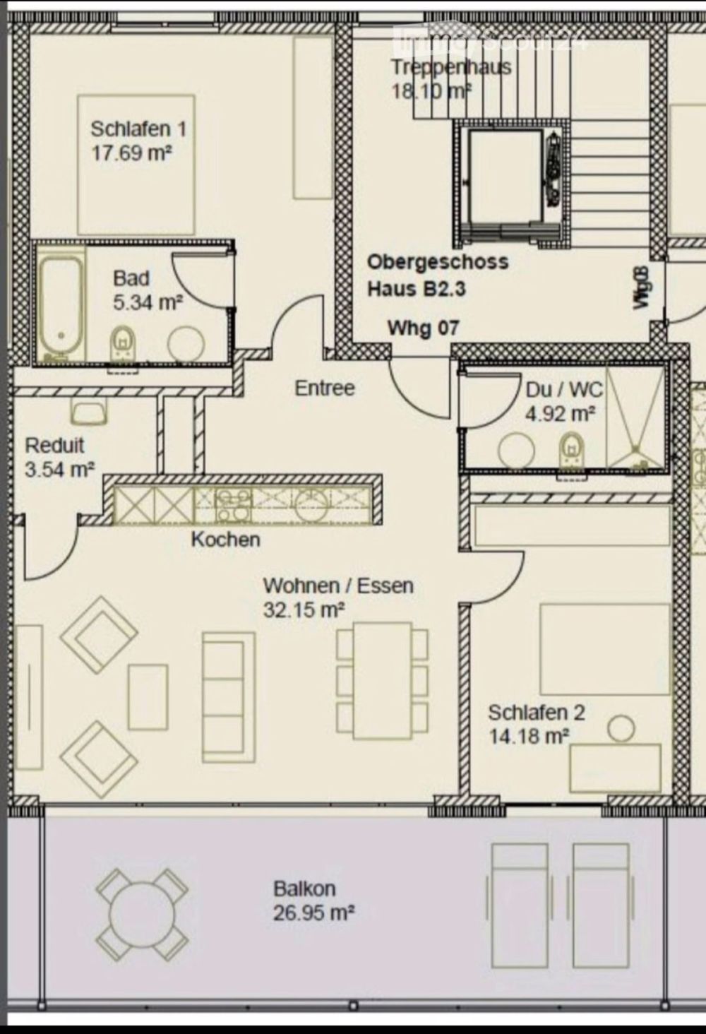 Moderne 3.5-Zimmer-Neubau-Wohnung mit Minergie-Standard in Schneisingen - Bild 11