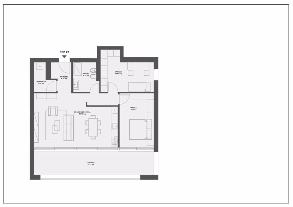 MONTEGGIO | Modernes 3.5-Zimmer-Wohnung | Miete 1'550 | Nebenkosten 200 | Parkplatz 100 - Bild 10