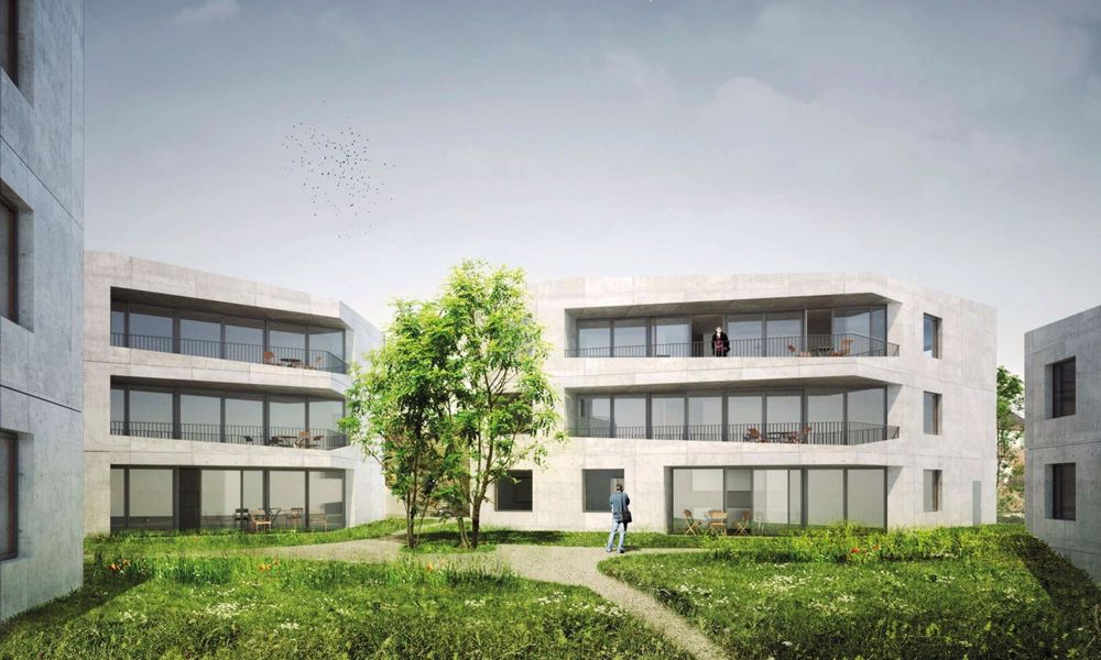 Schönes neues 3.5-Zimmer-Apartment mit großer Terrasse, Projekt La Source in Belfaux - Bild 2