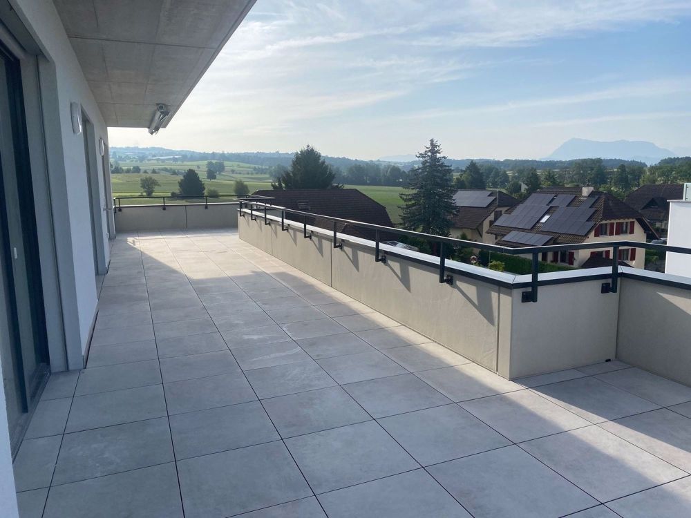 Wohnen mit Blick auf den Baldeggersee - Attika Terrasse