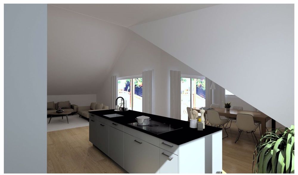 Erstbezug in 4.5- Zimmer Dachwohnung mit Sicht ins Grüne - Bild 4
