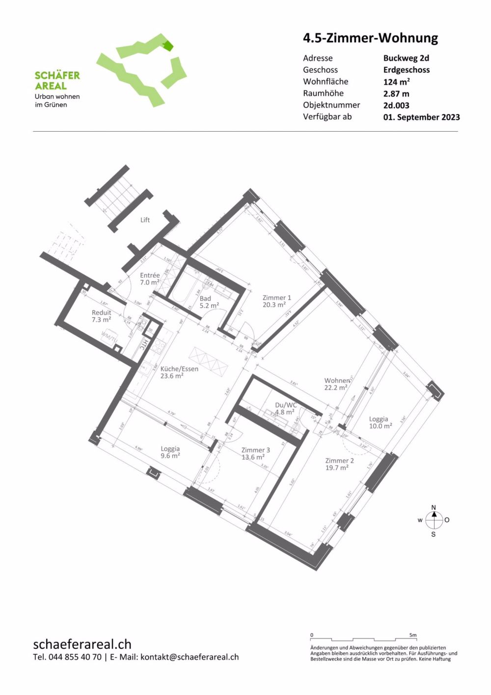 4.5Zi mit 124m^2 Neubau direkt am Bahnhof - Bild 5