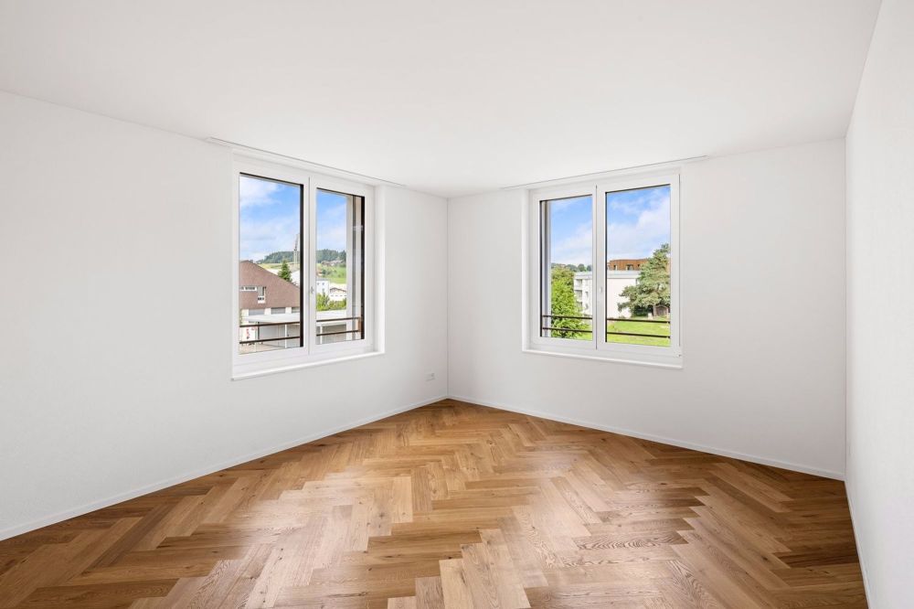 Hochmoderne 3.5-Zimmerwohnung mit Balkon im Erstbezug - Zimmer