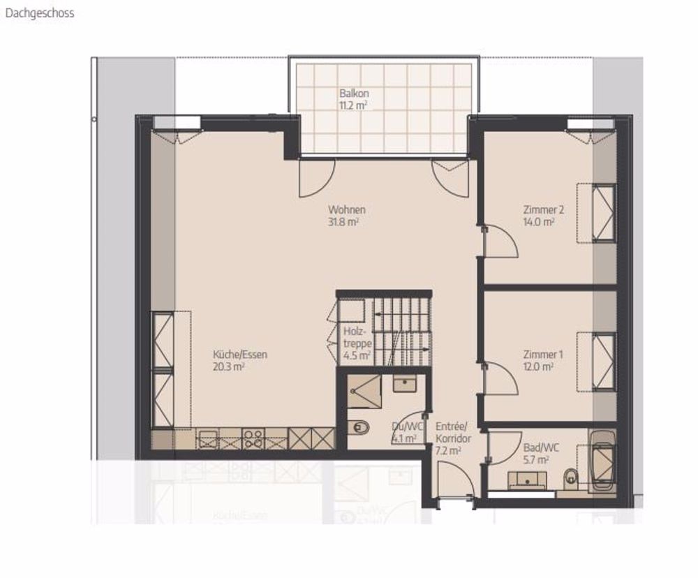Erstbezug - 3.5-Zimmer-Wohnung mit Galerie - Bild 3