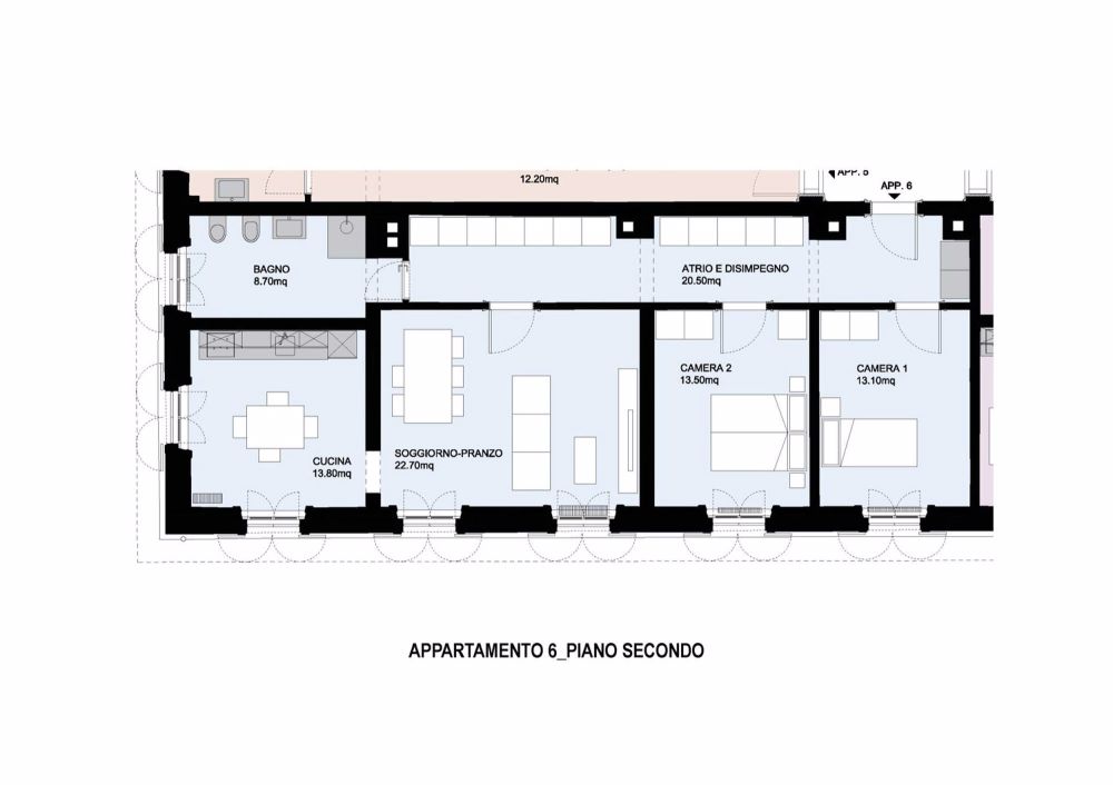 Appartamento 3.5 locali di 95,00 m2 al 2. piano in zona centrale e soleggiata (App. 6) - APP6.jpg