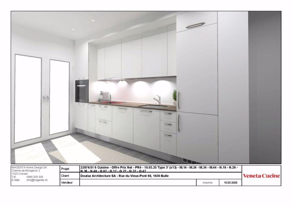 Prairie 4 - 2,5-Zimmer-Wohnung im 1. Stock - Cuisine