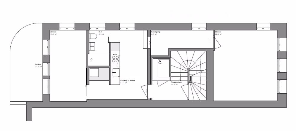 Moderne 2.5-Zimmer-Wohnung im Herzen von Zofingen - Bild 3