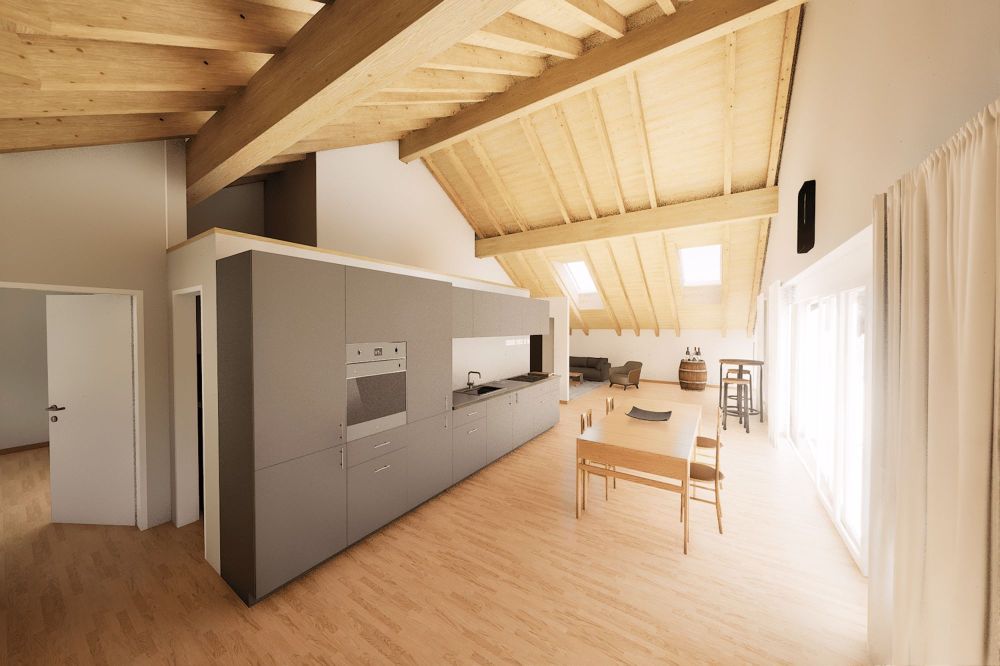 Traumhafte 4.5-Zimmer-Dachwohnung in Mühlethurnen - Bild 2