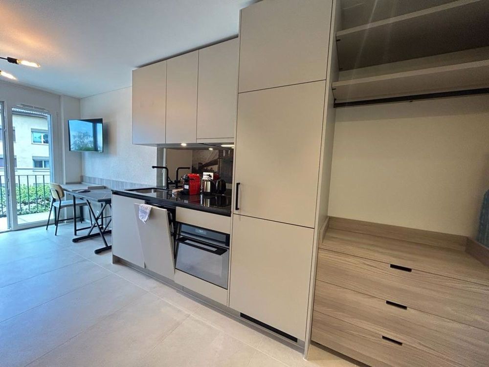 Business Apartments in Flughafennähe - K_Studio mit Küche