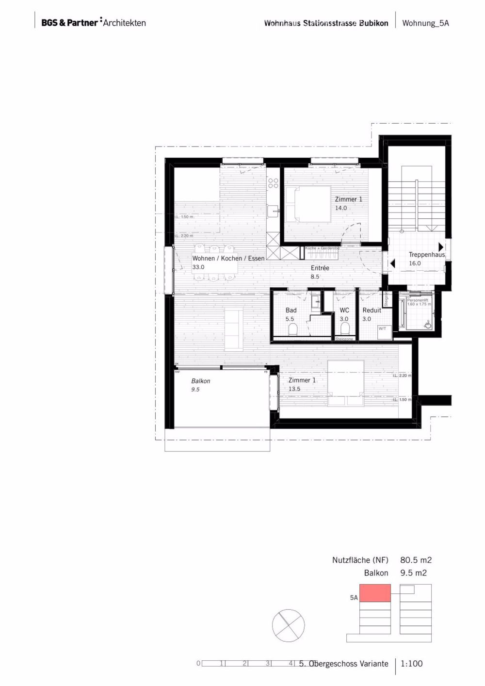 Moderne 3.5-Zimmer-Neubau-Wohnung mit Balkon in Bubikon - Bild 5