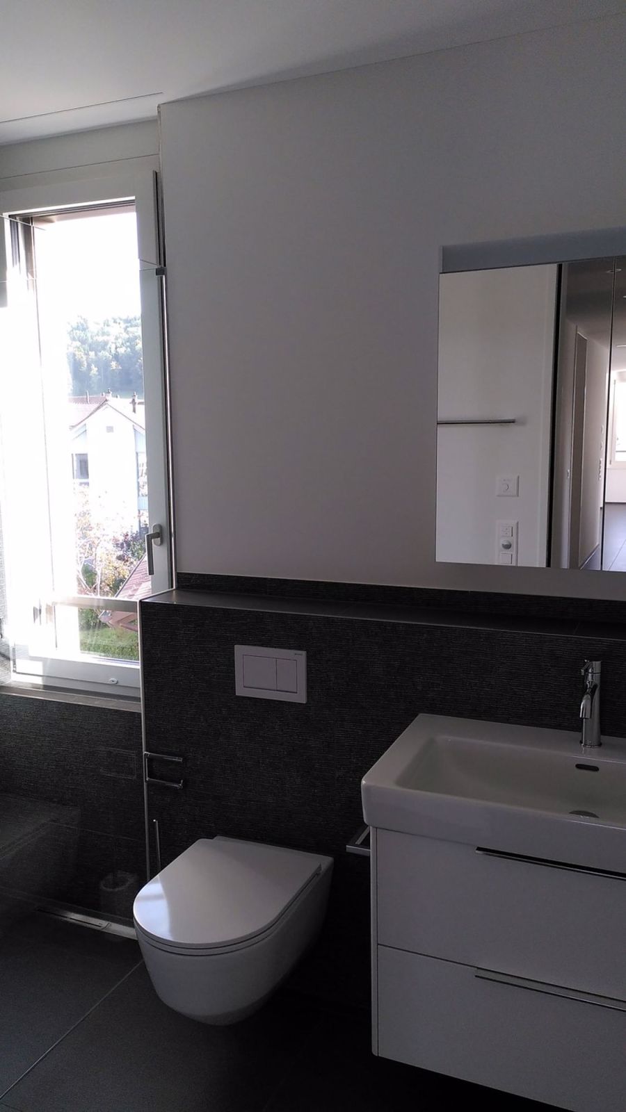 4 1/2 Zimmer Loggia-Wohnung - Bad mit Dusche 1