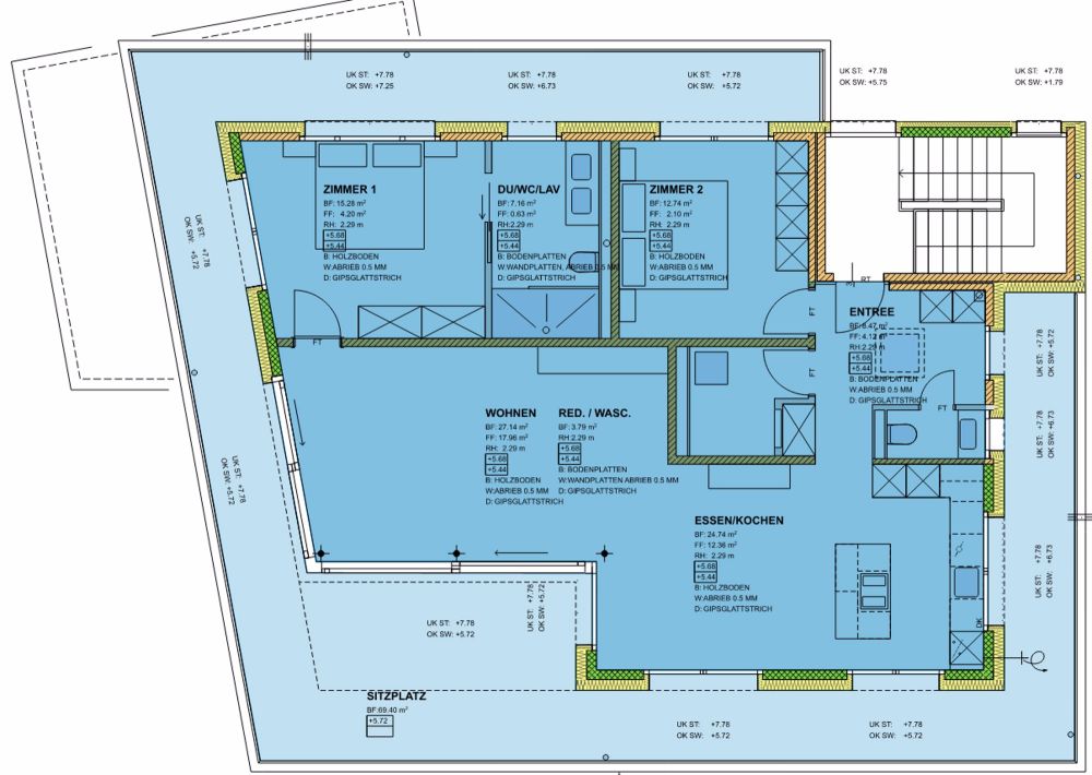 Erstvermietung: Exklusive 3.5-Zimmer-Attika-Wohnung mit grosser Terrasse und Weitblick - Bild 3