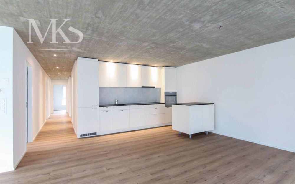 Geräumige 5.5 Zimmer Neubau Wohnung in Visp (140 m2 mit 34 m2 Balkon) - Grosszügige Küche