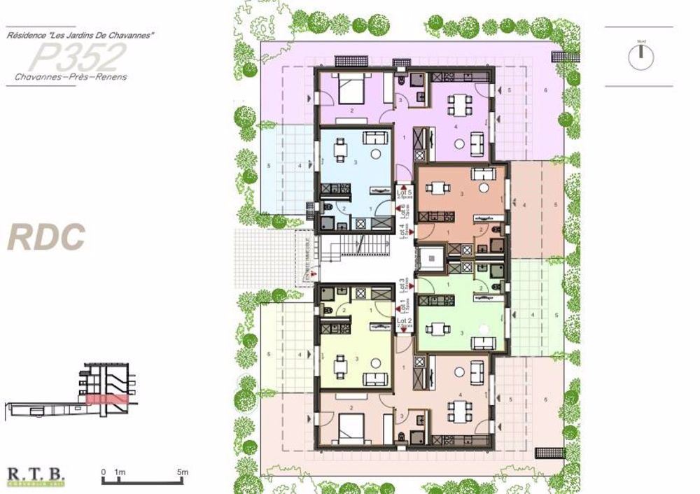 Appartement 2,5 pces au rez avec jardin à Chavannes, lot 2 - Bild 7
