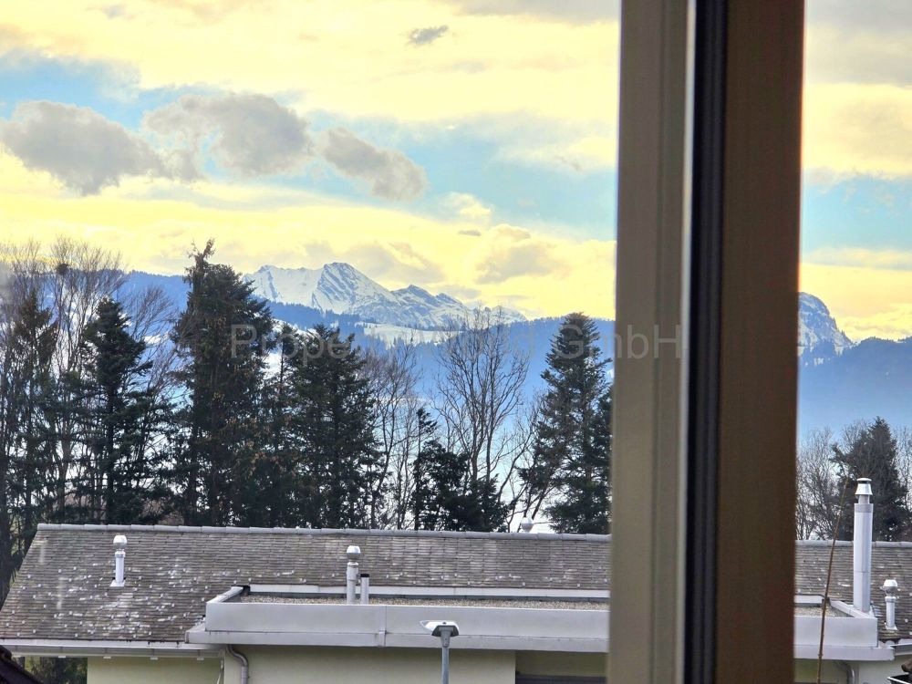 Exklusive 3,5 Zimmer-Whg. im Naherholungsgebiet Gebertingen (Gommiswa - Aussicht vom Wohnzimmerr