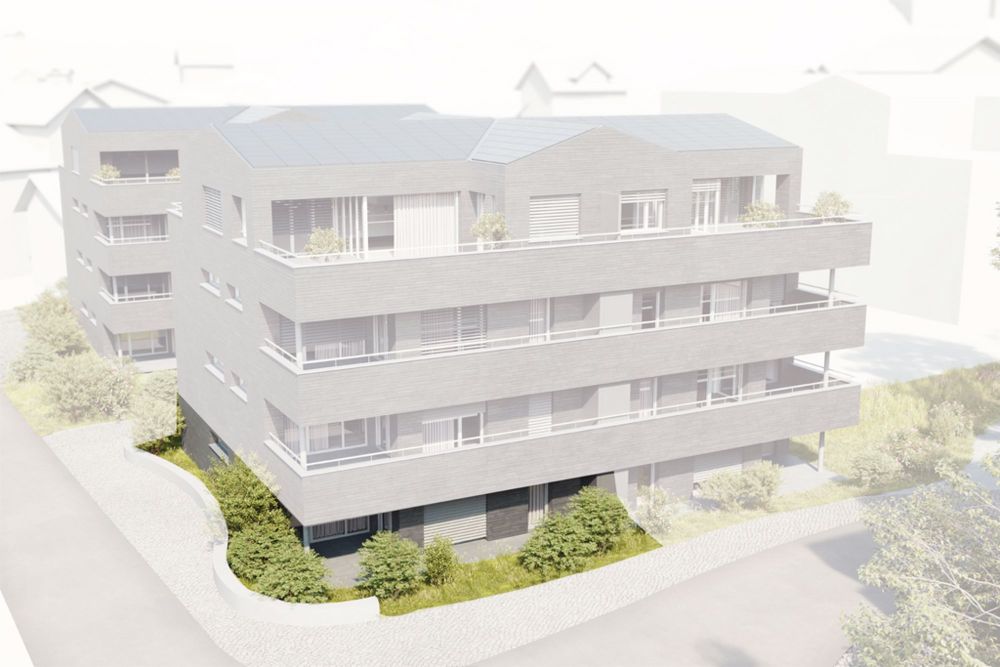 Attraktive Neubauwohnung mit grosszügigem Sitzplatz & Garten - Ausrichtigung