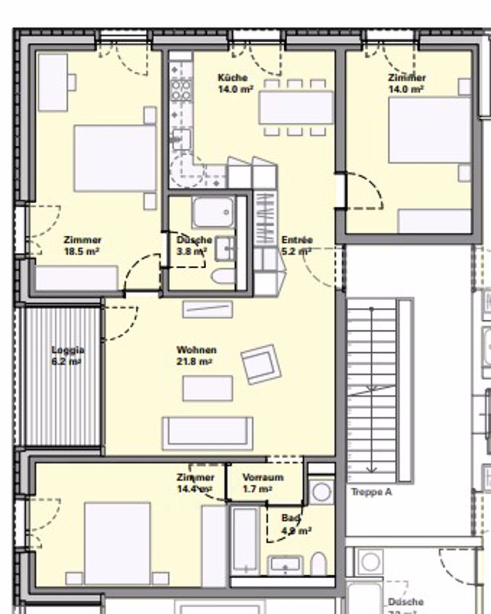 Moderne 4.5-Zimmer-Wohnung mit Balkon in Biel - Bild 5